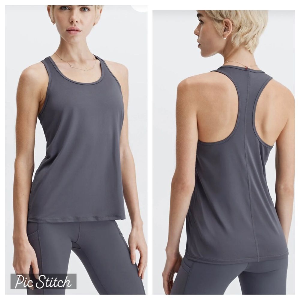 Fabletics Phoenix Lite Racerback Tank 1X Pewter NEW Size 1X